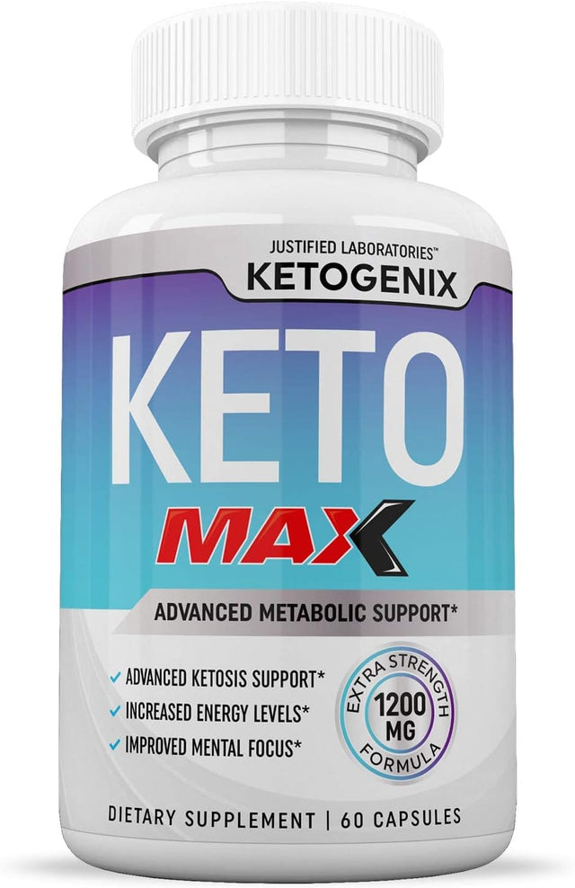 Ketogenix Max 1200Mg Keto Pills Ketogenic Supplement Includes Gobhb Exogenous Ketones Apple Cider Vinegar Macadamia Nut Oil and Green Tea Advanced Ketosis Support for Men Women 60 Capsules 1 Bottle