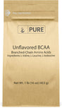 Pure Original Ingredients Unflavored Instantized BCAA (1Lb) Powder, Branched Chain Essential Amino Acids, Supplement
