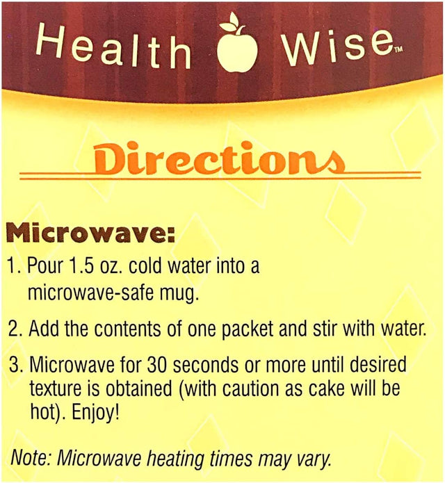 Fit Wise - High Protein Diet Mug Cake | Chocolate Caramel Flavor | Low Calorie, Low Carb Diet Dessert by Healthwise