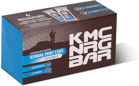 KMC NRG BAR: Kendal Mint Cake Recharged for Sports, Run, Hike, Cycle (Chocolate Coated, 6 X 50G)
