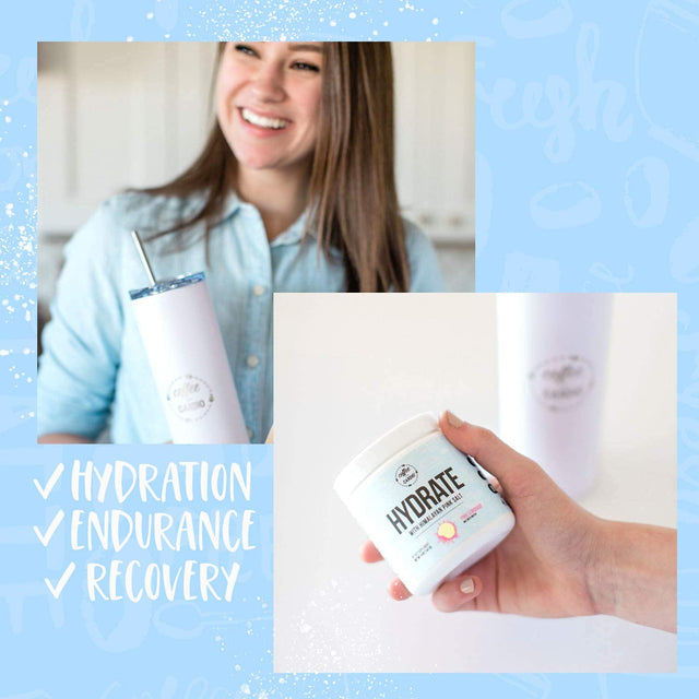 Hydrate Powder Mojito Blast Coffeeovercardio (30 Servings) - Hydration Supplement, Electrolyte Powder, Sugar Free, Keto Friendly, with Pink Himalayan Salt and Cocoganic Coconut Water