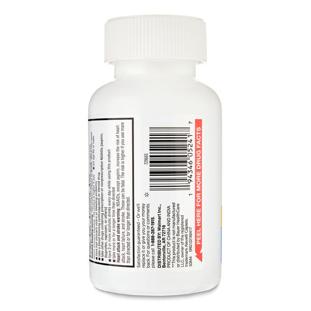 Equate Naproxen Sodium Tablets USP, 220 Mg, Pain Reliever and Fever Reducer, 300 Count