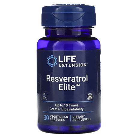 Life Extension Resveratrol Elite -- 100 Mg - 30 Vegetarian Capsules
