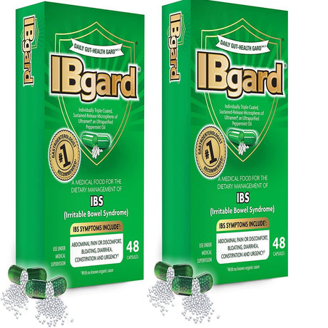 Ibgard Irritable Bowel Syndrome (IBS) Relief 48 Capsules (Pack of 2)