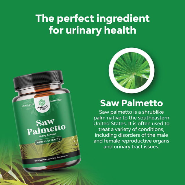 Pure Saw Palmetto Extract Capsules - Enhanced Hair Growth Supplement with Saw Palmetto for Women and Men - Saw Palmetto Capsules with anti Aging Hair Vitamins for Faster Hair Growth for Men and Women