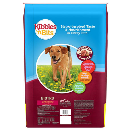 Kibbles`N Bits Bistro Oven Roasted Beef Flavor Dry Dog Food, 50-Pound