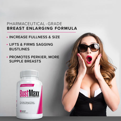 All Natural Bust Enlarging & Enhancement Supplement Capsules, 180 Count