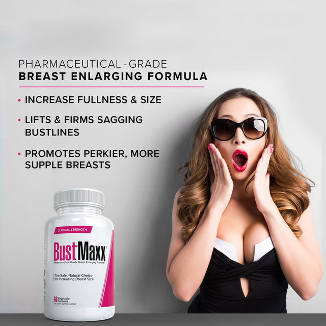 All Natural Bust Enlarging & Enhancement Supplement Capsules, 180 Count