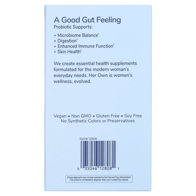 Her Own Probiotic Supplement Capsules, 30 Ct