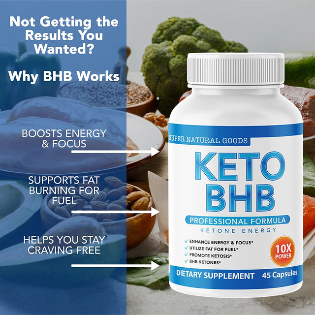 Keto BHB with Apple Cider Vinegar - Reach Ketosis Faster, Boost Energy, Suppress Cravings - ACV Keto Diet Pills - Maximum Strength Ketones Supplements - Dietary Mineral Supplement for Men and Women