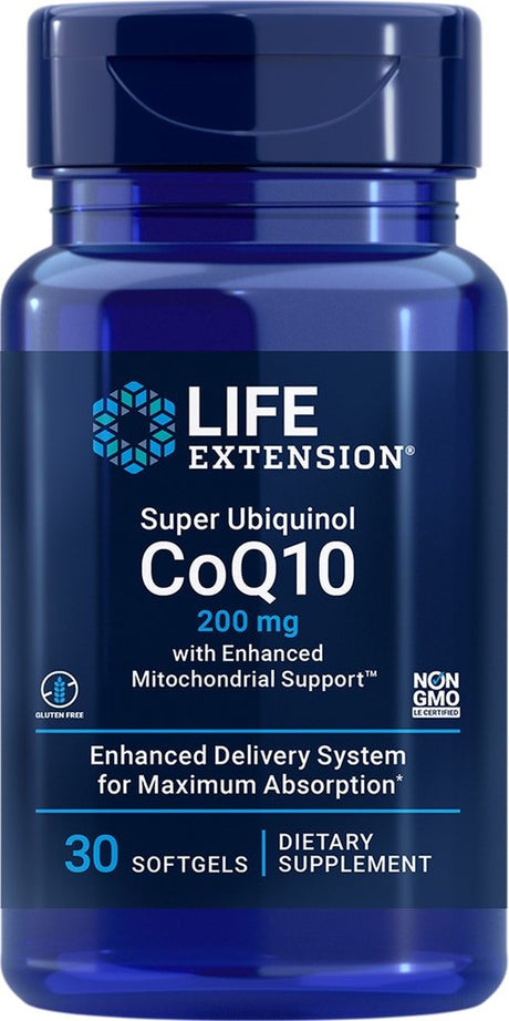 Life Extension Super Ubiquinol Coq10 -- 200 Mg - 30 Softgels