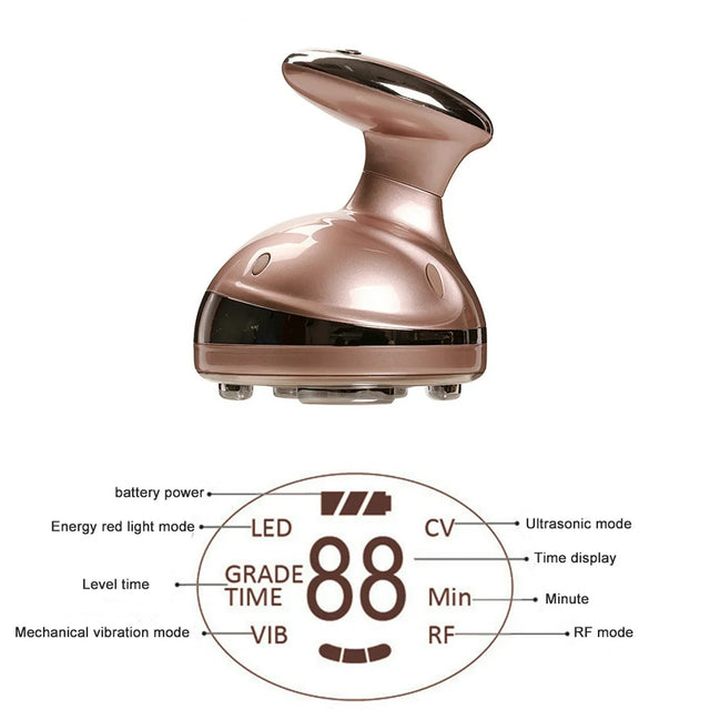 LED Cavitation RF Body Machine Fat Burner RF Radio Frequency anti Cellulite Lipo Massager