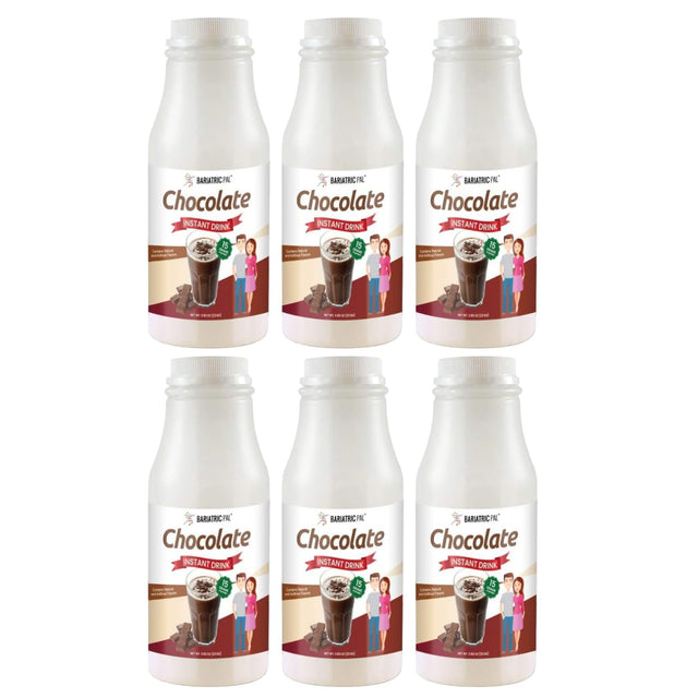 Bariatricpal Ready to Shake Instant 15G Protein Drink - Chocolate (6 Bottles)