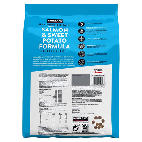 Kirkland Signature Nature’S Domain Salmon Meal & Sweet Potato Dog Food 35 Lb.