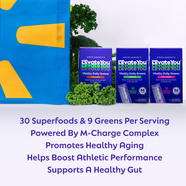 L'Evate You Vitality Daily Greens - Dietary Supplement - Variety - 10 Count