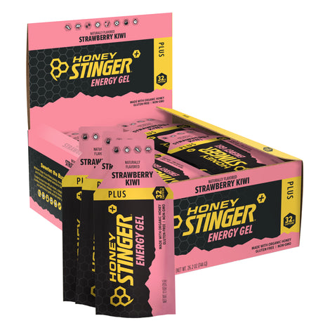 Honey Stinger Organic Energy Gel, Strawberry Kiwi, 24 Ct