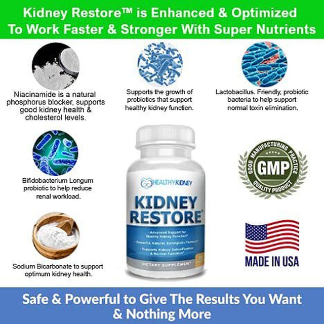 Healthy Kidney Kidney Shield + Kidney Restore Bundle: Kidney Support + Kidney Cleanse Supplements