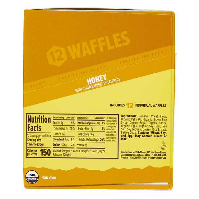 Honey Stinger Energy Waffles, 12 Pack, Honey (2-PACK)