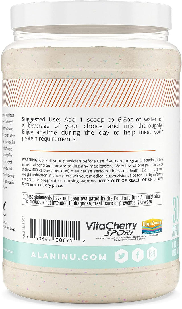 Alani Nu Whey Protein Powder Confetti Cake | 23G Protein with Low Sugar & Digestive Enzymes | Meal Replacement Powder | Low Fat Low Carb Whey Isolate Protein Blend | Low Sugar |30 Servings