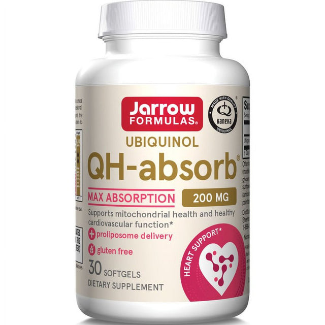 Jarrow Formulas Ubiquinol, Qh-Absorb, Max Absorption, 200 Mg, 30 Softgels