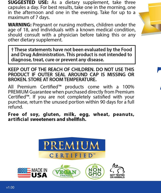 7 Day Detox - Cleanse the Digestive System Naturally, Flush Toxins - Fennel Seed 600Mg, Ginger Root 300Mg, Cascara Sagrada 300Mg - 21 Capsules - Vegan Friendly