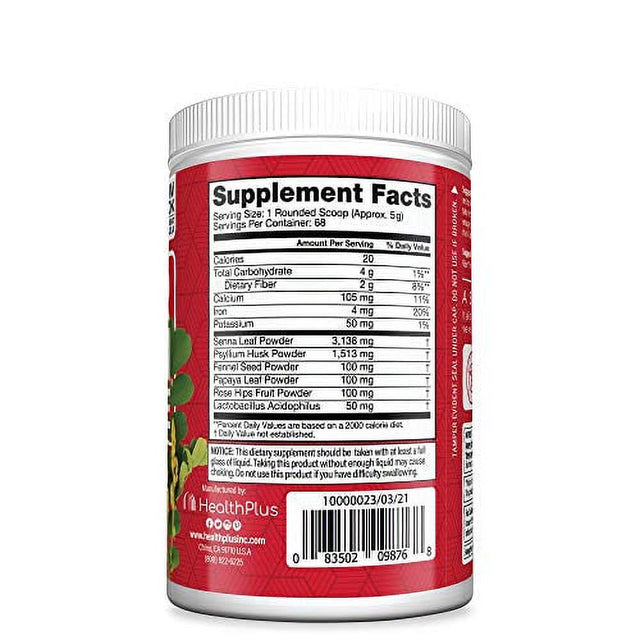 Health plus Super Colon Cleanse, 45 Servings, 12 Ounce (Pack of 1)