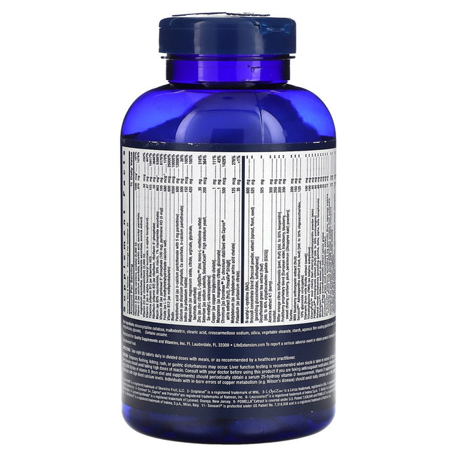 Life Extension Mix Tablets with Extra Niacin, 240 Tablets