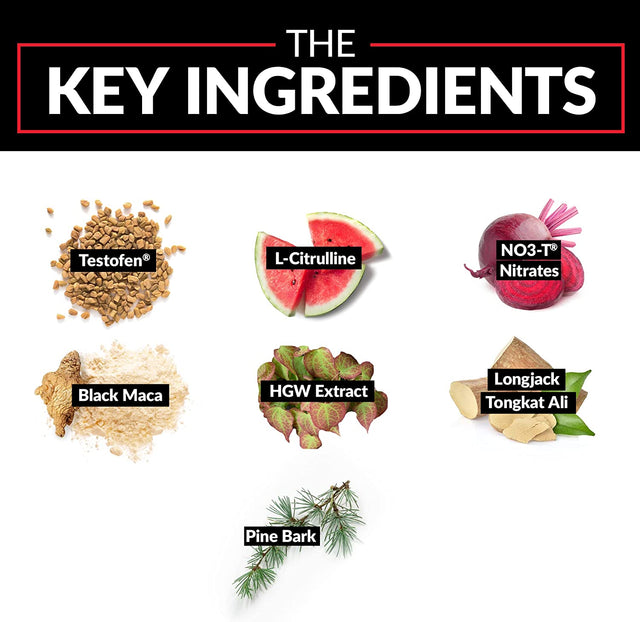 FORCE FACTOR Test X180 V2, 3-Pack, Testosterone Booster for Men, Testosterone Supplement with Testofen and NO3-T Nitrates to Build Muscle, Increase Nitric Oxide, and Enhance Performance, 270 Tablets