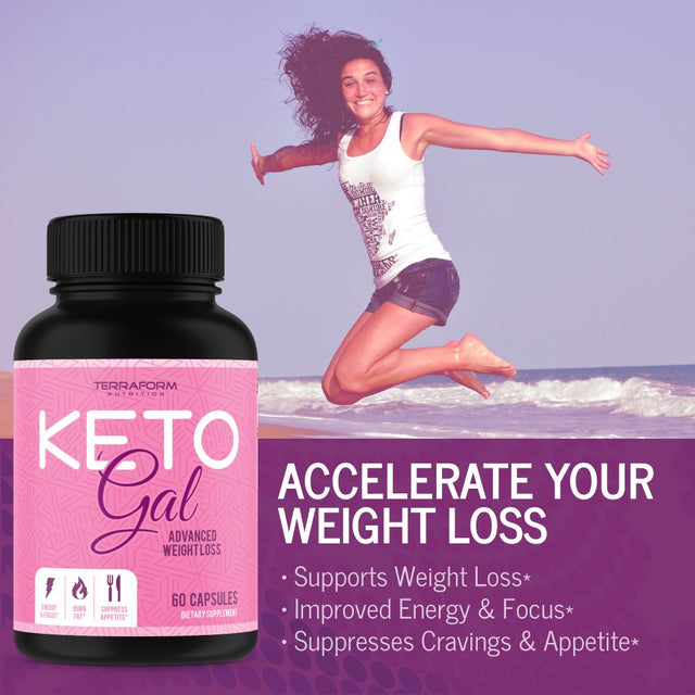 Keto Gal – Keto Diet Weight Loss Supplement for Women – Supports Weight Loss, Fat Burn, Energy & Focus – 2 Pack – USA Made