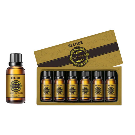 JNANEEI 6 Pieces/Set Slimming Fat Mass Massage Oil Natural Ginger Slimming Essential Oil for SPA Gua Sha Treatment Tightening