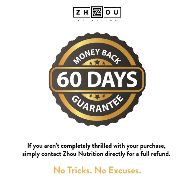 Horny Goat Weed with Maca and Tribulus Capsules, 60 Ct, by Zhou Nutrition