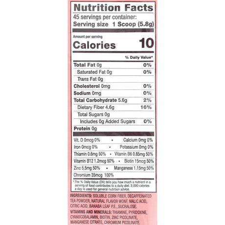 Glucodown, Maintains Healthy Blood Sugar, Delicious Raspberry Tea, 45-Servings