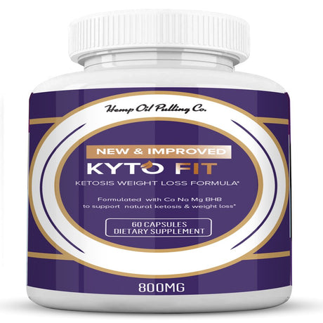 Kyto Fit Pills 800Mg, Kyto Fit Diet Pills Capsules BHB Supplement, Complete Ketogenic Diet for Beginners, BHB Ketones Slim Pills for Energy, Focus for Men Women