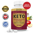 Justified Laboratories Great Results Keto ACV MAX Pills 1675Mg Dietary Supplement 60 Capsules