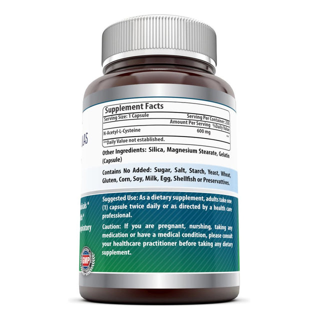 Amazing Nutrition NAC Dietary Supplement, 600 Mg, 250 Capsules