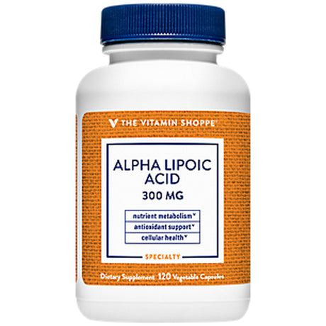 Alpha Lipoic Acid 300Mg, Natural Antioxidant Formula to Support Glucose Metabolism & Promotes Healthy Blood Sugar (120 Capsules) by the Vitamin Shoppe