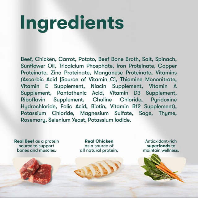 Jinx Homemades Beef & Chicken Recipe Wet Natural Dog Food, Grain-Free, 9 Oz. Pouch