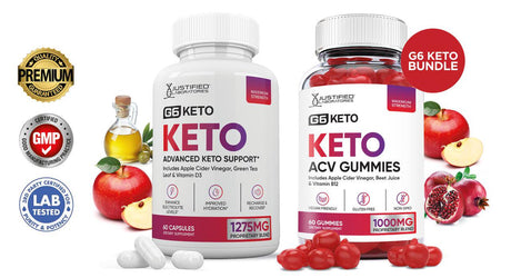 G6 Keto ACV Gummies 1000Mg & Keto ACV Pills 1275MG Bundle