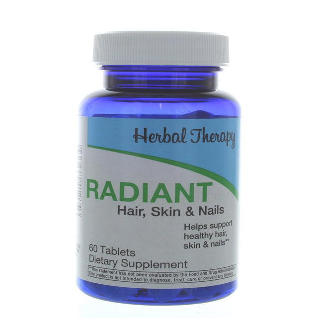 Herbal Therapy Radiant Healthy Hair Skin Nails 60 Tablets Dietary Supplement