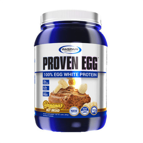 Gaspari Nutrition Proven EGG 100% Egg White Keto Protein Banana Nut Bread - 2 Lb