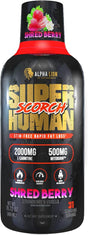 Alpha Lion Superhuman Scorch, Burn Weight Loss Supplement, Fat Loss Support for Men & Women, Caffeine-Free, Metabolism Boost, Liquid Shot, Zero Calories (31 Servings, Strawberry Vanilla Flavor)