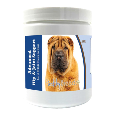 Healthy Breeds Chinese Shar Pei Advanced Hip & Joint Support Level III Soft Chews for Dogs 120 Count