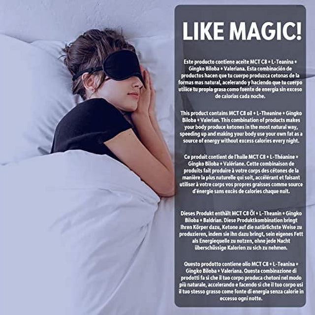 Keto Advanced Diet Pills PM (1 Month) - Powerful and Fast Keto Advanced Night Quick Shred Pills for Men & Women, No Exercise, No Additives, 100% Natural + Ebook Recipes + Personalisation Service