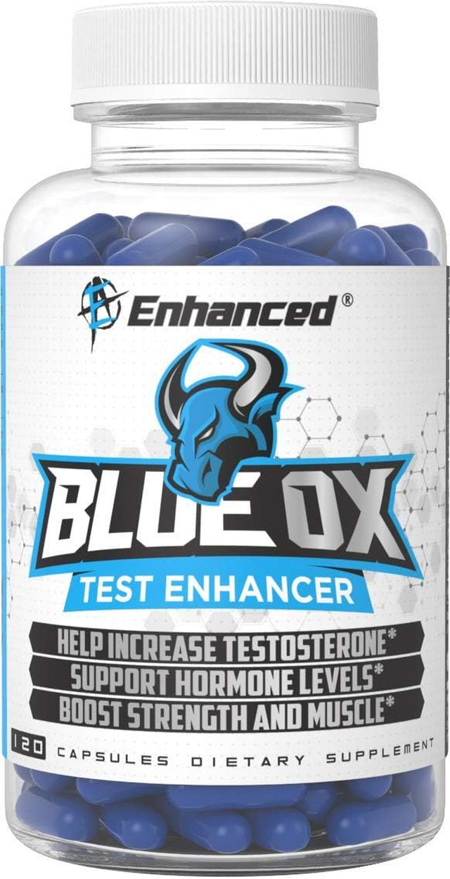 Labs - Blue Ox Testosterone Booster- Natural Testosterone Supplement for Increased Strength & Testosterone for Men (120 Capsules)