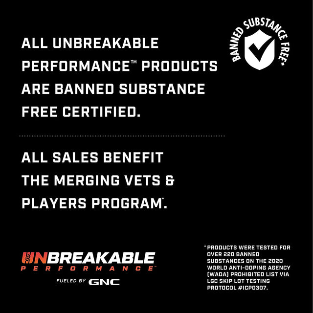 GNC Unbreakable Performance Whey Isolate | Build + Recover, Banned Substance Free | Supreme Chocolate | 20 Servings