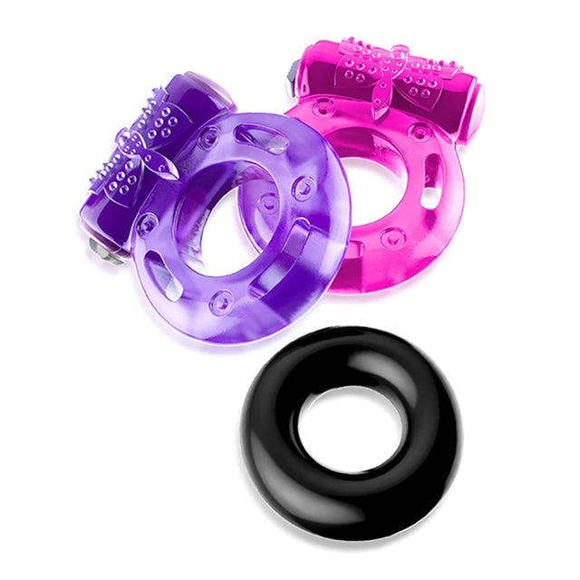 JNANEEI Adults Sex Toys Silicone Vibrator Kit Private Sex Toys Flirt Games Products Masturbator Rings for Women Men Couples