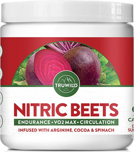 All Natural Beet Root Powder- Nitric Oxide Booster - 1000Mg - Vegan Superfood Capsule Supplement – Beetroot Extract Supports Overall Health, Performance, & Stamina – 30 Servings