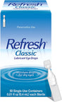 Refresh Classic Lubricant Moisturizing Eye Drops, Preservative Free, 0.01 Oz, 50 Ct, 5 Pack