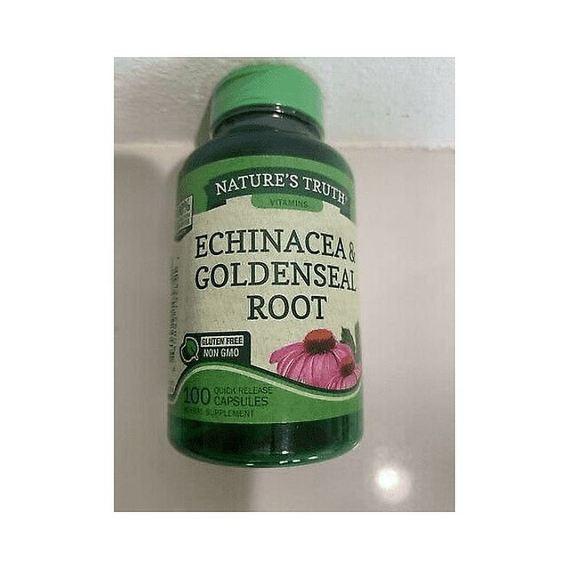 Nature'S Truth Echinacea & Goldenseal Root Natural Whole Herb 100Ct, 5-Pack