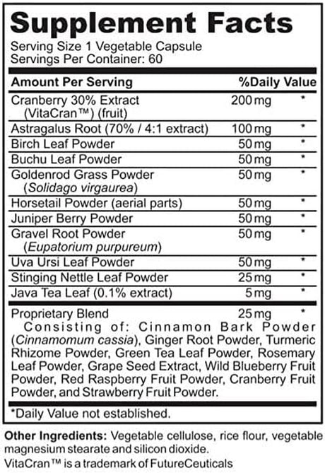 Kidney-Pro (All-In-1) with 21 Kidney Health Supplements in 1 Formula Including Cranberry Extract - Total Kidney Support Supplement - Kidney Cleanse Detox - Easy to Swallow - 60 Veggie Capsules